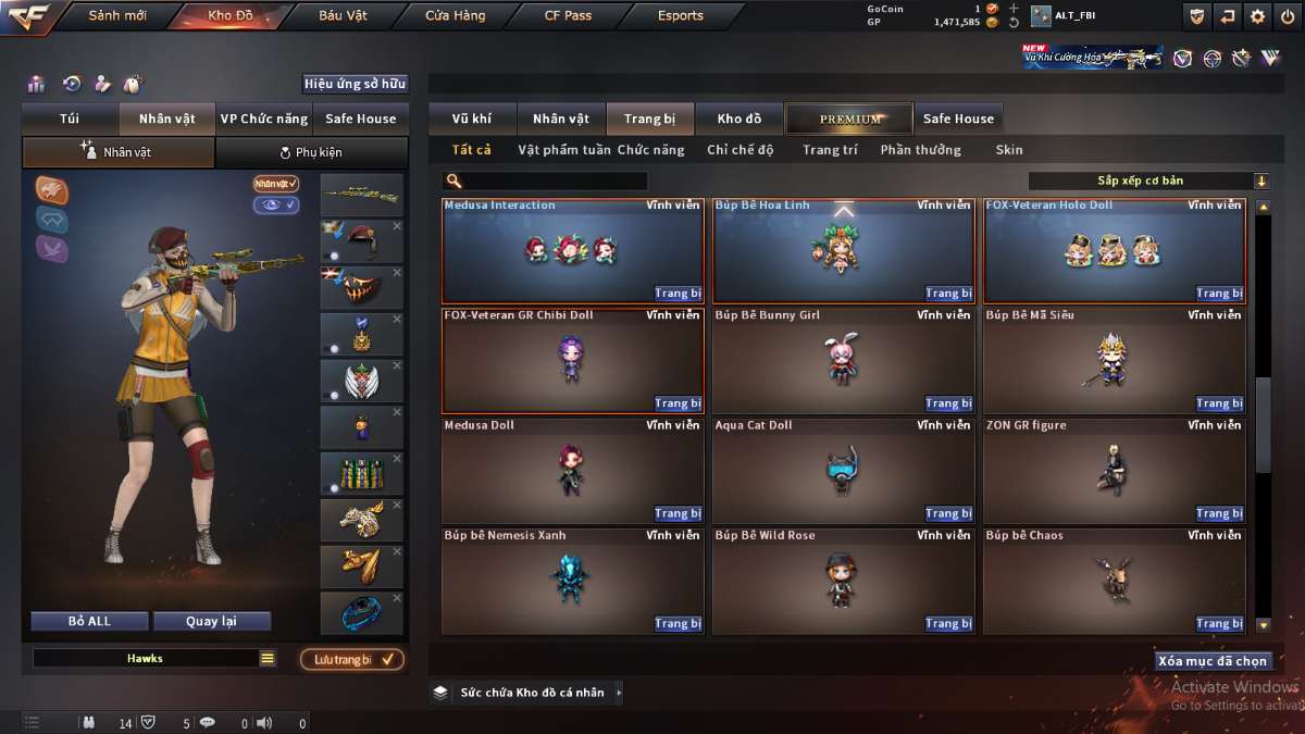 shop acc cf uy tin gia re